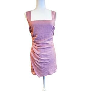 REFORMATION Kerrigan Linen Dress in Babygirl Pink Size 4